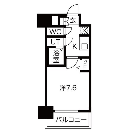 プランドール江戸堀レジデンスの物件間取画像